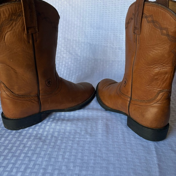ARIAT || 6.5  Women’s Heritage Roper Boots Distressed Brown Leather VGUC - Picture 4 of 9